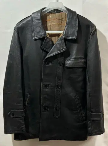 1960s vintage 코르뷔지에 자켓 가죽 자켓 빈티지