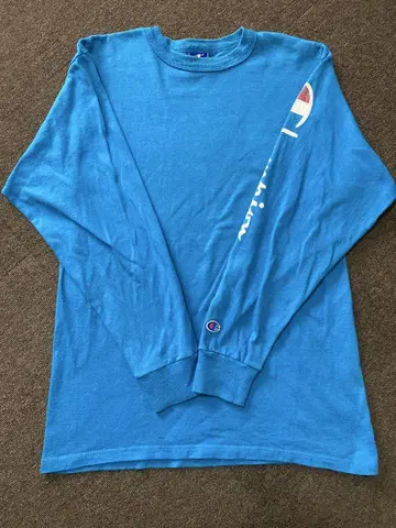 챔피온 90's 롱T셔츠 미국제 M 터콰이즈