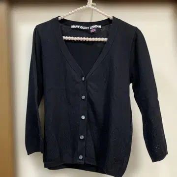 마리콴트 런던 시스루 패턴 가디건 사이즈 M