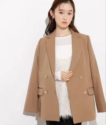 N. 내추럴 뷰티 베이직 더블 브레스트 테일러드 자켓 M