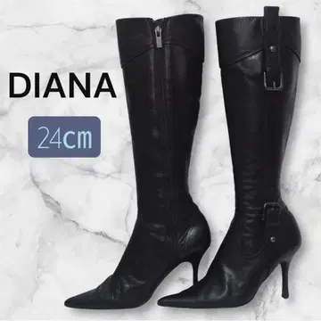 DIANA 다이애나 핑힐 롱부츠 24cm 스틸레토 일본제