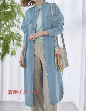 23구 데님 셔츠 원피스