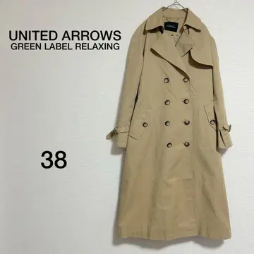 여성용 UNITED ARROWS 트렌치코트 사이즈 38 베이지