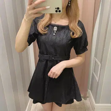 evelyn 올인원 전체 레이스 올인원 블랙
