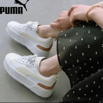 [ PUMA ] 한정품 카르멘 코르크 여성용 스니커즈 통굽 24.5
