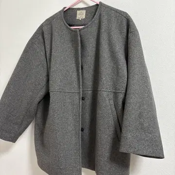 Samansa Mos2 그레이 노카라 자켓