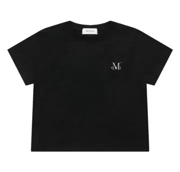 mucent 무센트 티셔츠 블랙 반팔 티셔츠 ONE SIZE