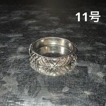 빈티지 패션반지 실버 11호 엠보싱반지 개성있는