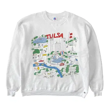 구제 의류 USA 90S 러셀 빈티지 앞V 맨투맨 트레이닝복