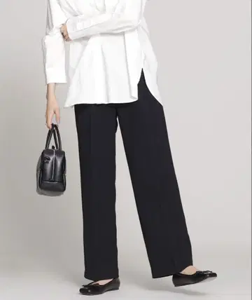 nano universe 조조타운 멀티 사이즈 2 턱 와이드 팬츠