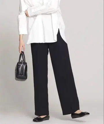 nano universe 조조타운 멀티 사이즈 2 턱 와이드 팬츠