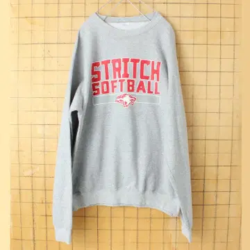 USA PORT&COMPANY 프린트 맨투맨 그레이 ML aw136