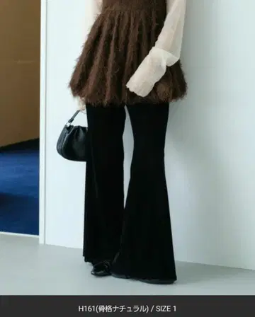 택 포함 미사용 새상품 카스타네 벨로아 튤 팬츠 블랙 사이즈 0