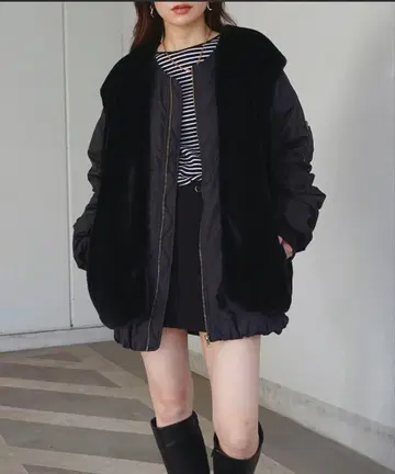 퍼 베스트 포함 MA-1 숏코트