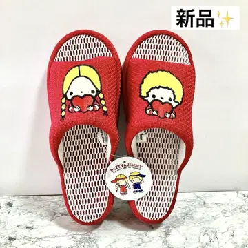 새상품 파티&지미 메쉬 슬리퍼 룸슈즈 23~25 아베일 빨간색