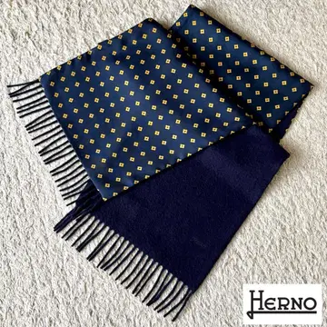 [ 이탈리아제 ] HERNO 머플러 캐시미어 네이비