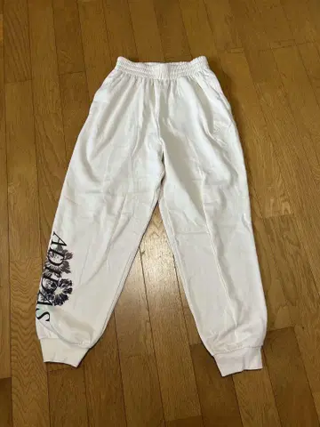 adidas 화이트 조거 팬츠