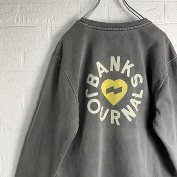 [ 새상품급 ] BANKS JOURNAL 흑먹색 오버 사이즈 트레이닝복