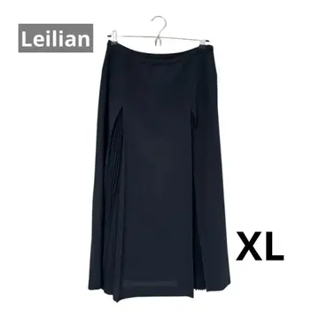 레리안 네이비 플리츠 롱 스커트 사이즈 13+ XL
