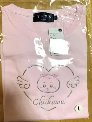 치이카와 GO! HARAJUKU 리본리본 T셔츠 치이카와 핑크 L