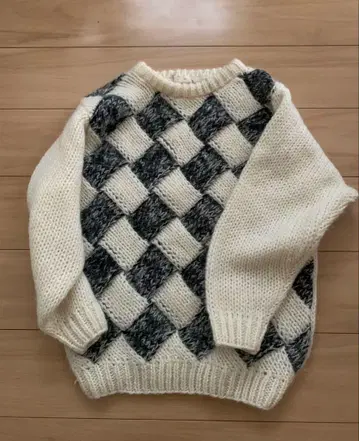 빈티지 니트 아가일 vintage