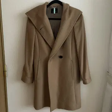 23구 후드 부착 롱 코트