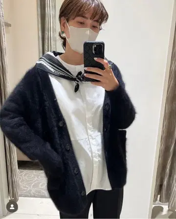 새상품 OHGA 라쿤 가디건