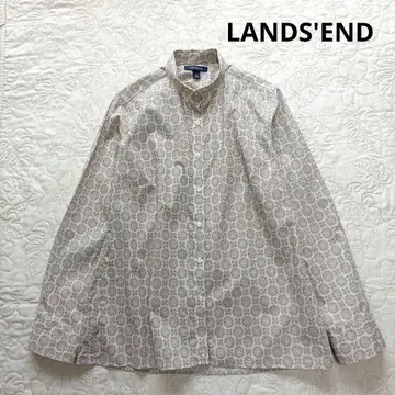 [미사용 새상품] 랜즈엔드 리버티 패턴 블라우스 A라인 작은 옷깃