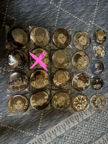 이와타 타카노리 & 토사카 히로오미 캔뱃지 세트