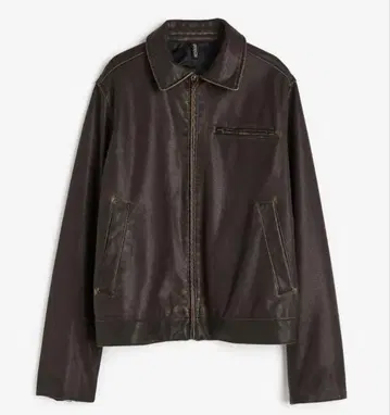 H&M 가죽 자켓 다크 브라운 XXS