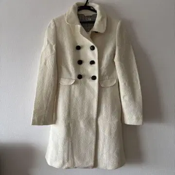 폴 스미스 핑크 아이보리 울 코트