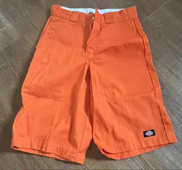 Dickies 하프 팬츠 오렌지 28
