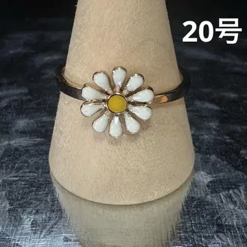 빈티지 패션 반지 골드 20호 데이지 반지 꽃 모티브