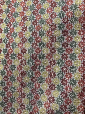 [ 새상품급 ] 기하학 패턴 단풍 도행 코트
