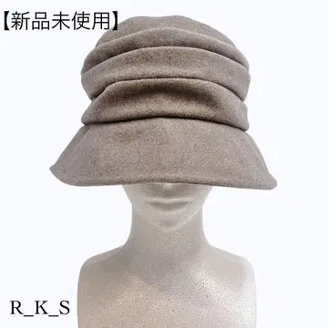 [ 미사용 새상품 ] 헌팅 캡 햇 모자 울풍 펠트풍 브라운