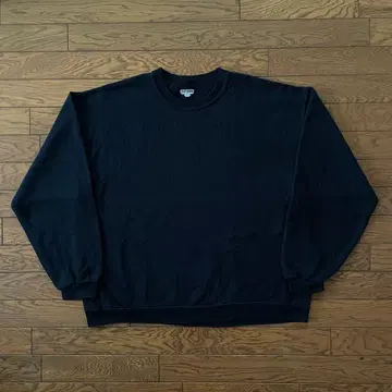 JERZEES 맨투맨 앞 V 가제트 블랙 무지 XL