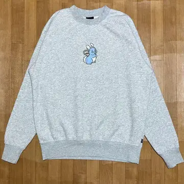 HUF 속기모 맨투맨 헤더 그레이 BAD HARE DAY CREW