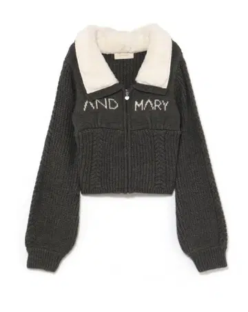 andmary Mary logo zip tops F 사이즈