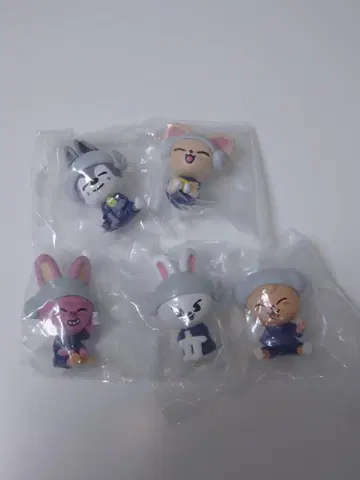 skzoo 사우나 피규어 5개 세트