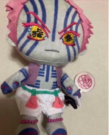 USJ 한정판 귀멸의 칼날 아카자 마스코트 키체인