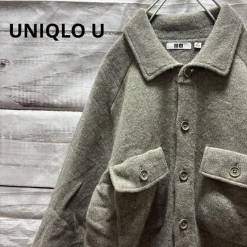 UNIQLO U 라무 니트 자켓 그린 M 가을/겨울 울