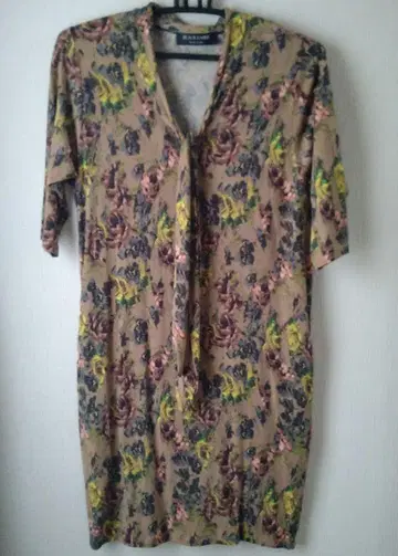 폴 스미스 블랙 라벨 꽃무늬 원피스 7부 소매