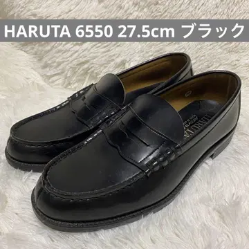 HARUTA 코인 로퍼 6550 블랙 비즈니스 슈즈