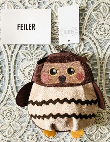 미사용 새상품 FEILER 윈터 애니멀즈 올빼미 참 파우치