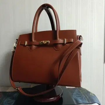 브라운 가죽 2WAY 숄더백