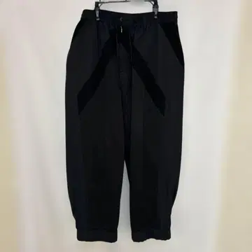 Y-3 블랙 와이드 팬츠