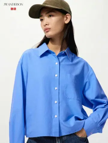 JW ANDERSON 유니클로 파랑 셔츠 XXL 옥스퍼드 셔츠