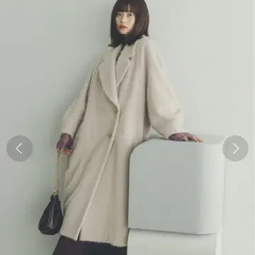 스나이델 SNIDEL 샤기 롱 코트