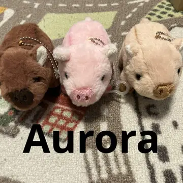 레트로 AURORA 오로라 봉제 인형 멧돼지 새끼 3종 세트