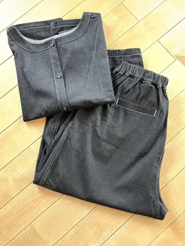 인디고 블루 데님 셋업